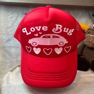 Custom Red Love Bug Hat